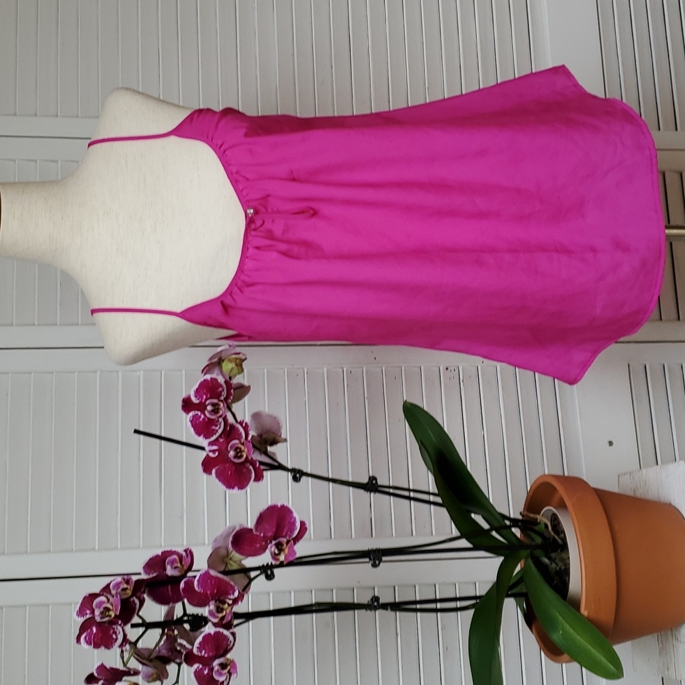 Eight Sixty  Hot Pink Silk Camisole Sie M